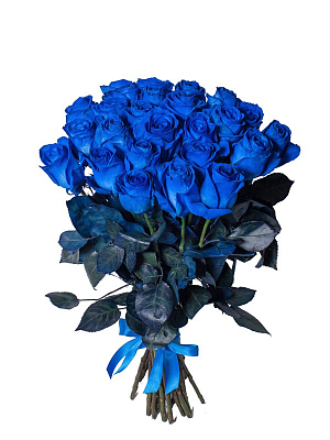 Охапка синих роз (от 9 до 101 шт.)