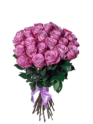 Охапка фиолетовых Эквадорских роз